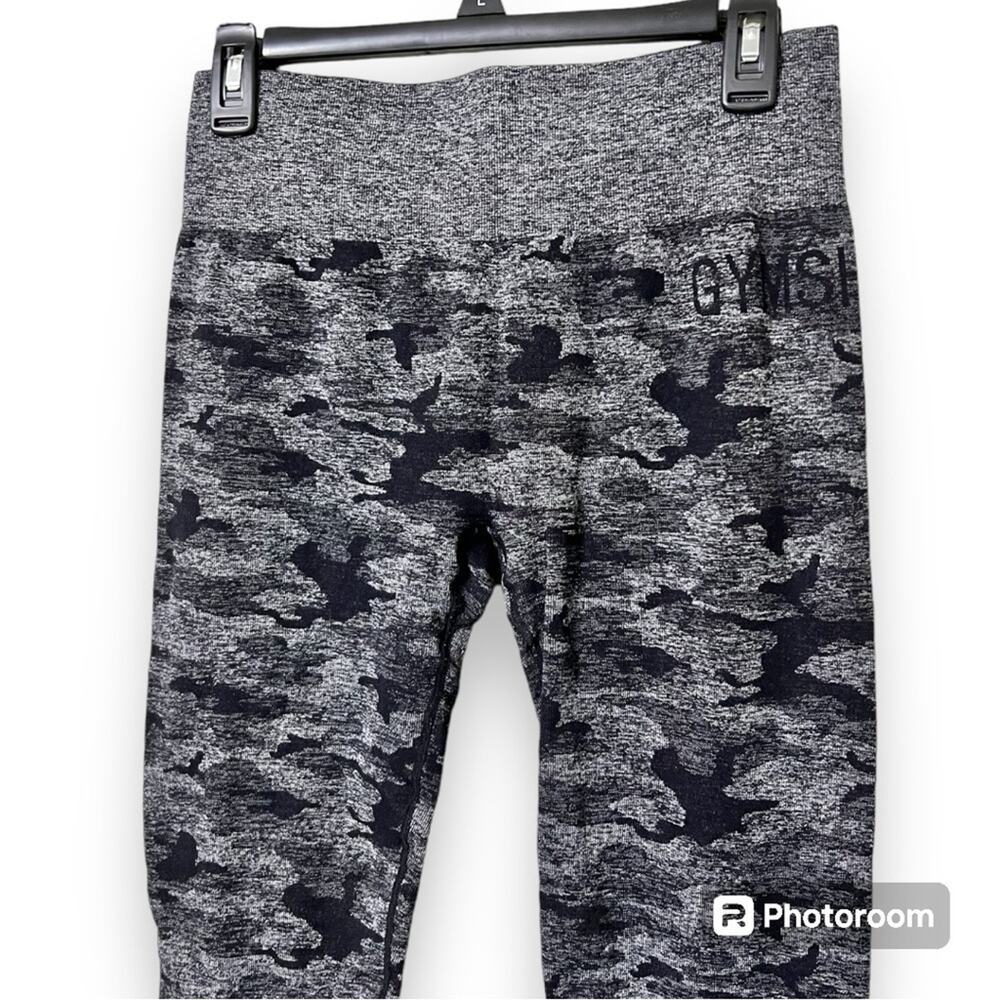 Gymshark adapt seamless black & grey camo high waisted leggings see measurements - Picture 8 of 9